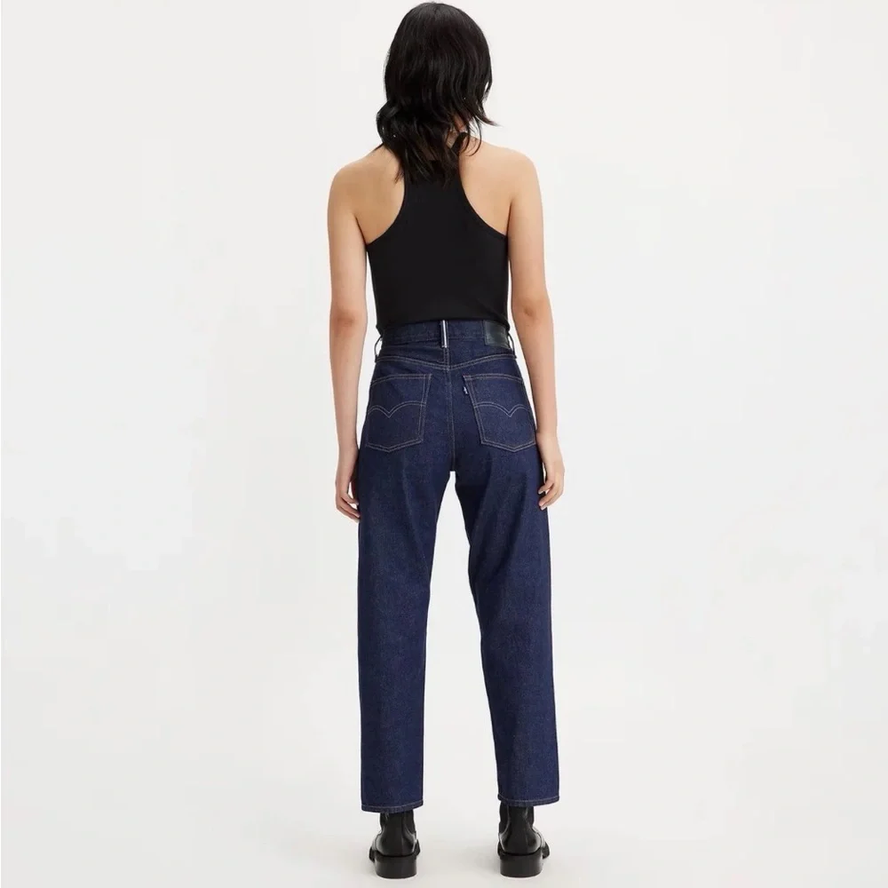 NWOT Levi’s Japanese Selvedge High Rise Column Women's Jeans - Dark Wash 30/27 - Picture 5 of 15